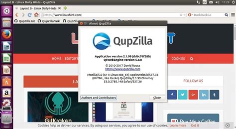Independent access of the modular Qupzilla 2.1.2